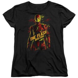 Justice League Movie Womens Shirt The Flash Black T-Shirt