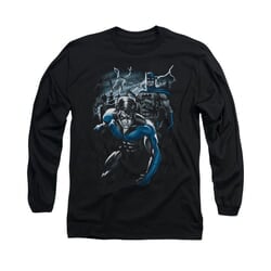 Nightwing DC Comics Shirt Dynamic Duo Long Sleeve Black Tee T-Shirt