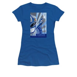 Power Rangers Shirt Juniors Blue Ranger Blue T-Shirt