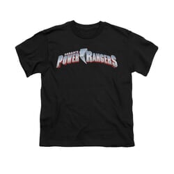 Power Rangers Shirt Kids Saban's Rangers Black T-Shirt