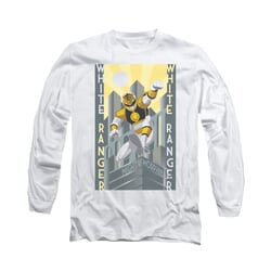 Power Rangers Shirt White Ranger Long Sleeve White Tee T-Shirt