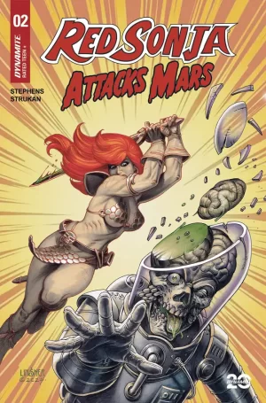 Red Sonja Attacks Mars #2 (Cover A - Linsner)