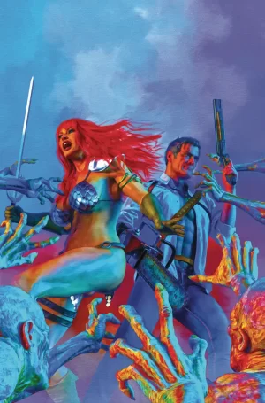 Red Sonja vs Army of Darkness #1 (Cover F - Spears Foil Virgin)