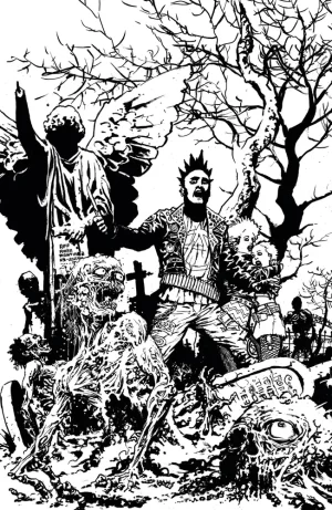 Return of the Living Dead #4 (Cover E - B&W Martinez LTD Ed)