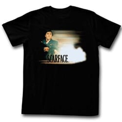 Scarface Shirt Muzzle Flash Black T-Shirt