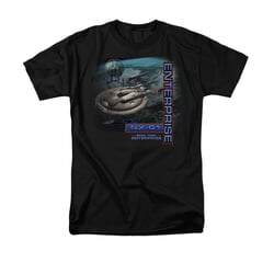 Star Trek - Enterprise Shirt Enterprise NX 01 Adult Black Tee T-Shirt