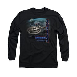 Star Trek - Enterprise Shirt Enterprise NX 01 Long Sleeve Black Tee T-Shirt