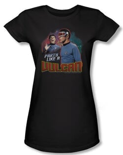 Star Trek Juniors Shirt Party Like A Vulcan Black T-shirt Tee