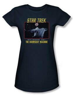 Star Trek Juniors Shirt The Doomsday Machine Navy T-shirt Tee