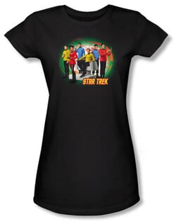 Star Trek Juniors T-shirt Original Crew Enterprises Finest Black Tee