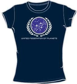 Star Trek Juniors T-shirt - United Federation Logo Navy Tee