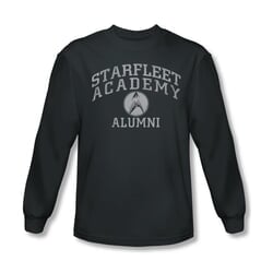 Star Trek Shirt Alumni Long Sleeve Charcoal Tee T-Shirt