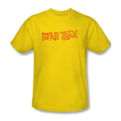 Star Trek Shirt Comic Logo Yellow T-Shirt