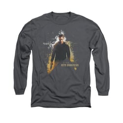 Star Trek Shirt Dark Hero Long Sleeve Charcoal Tee T-Shirt