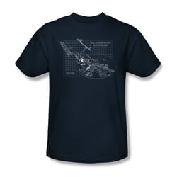 Star Trek Shirt Enterprise Prints Navy T-Shirt