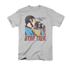 Star Trek Shirt Federation Men Silver T-Shirt