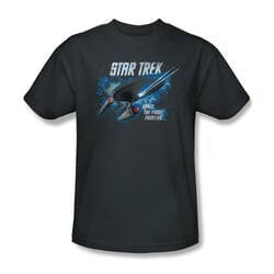 Star Trek Shirt Final Frontier Charcoal T-Shirt