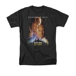 Star Trek Shirt First Contact Black T-Shirt