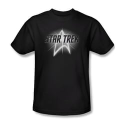 Star Trek Shirt Glow Logo Black T-Shirt