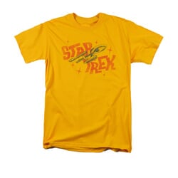 Star Trek Shirt Halftone Logo Gold T-Shirt