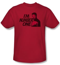 Star Trek Shirt Im Number One Adult Red Tee T-Shirt