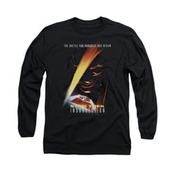 Star Trek Shirt Insurrection Long Sleeve Black Tee T-Shirt