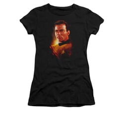 Star Trek Shirt Juniors Epic Kirk Black T-Shirt