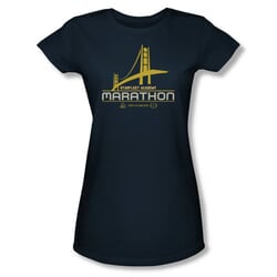 Star Trek Shirt Juniors Marathon Navy T-Shirt