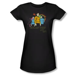 Star Trek Shirt Juniors Rollin Deep Black T-Shirt