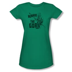 Star Trek Shirt Juniors The Gorn Kelly Green T-Shirt