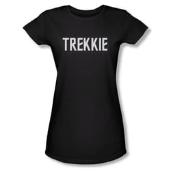 Star Trek Shirt Juniors Trekkie Black T-Shirt