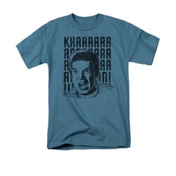 Star Trek Shirt Khan Yell Slate T-Shirt