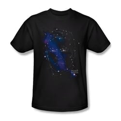 Star Trek Shirt Kirk Constellation Black T-Shirt