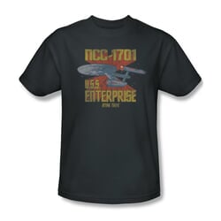 Star Trek Shirt NCC-1701 Charcoal T-Shirt