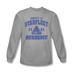 Star Trek Shirt Property Of Long Sleeve Athletic Heather Tee T-Shirt