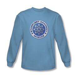 Star Trek Shirt Science Long Sleeve Carolina Blue Tee T-Shirt