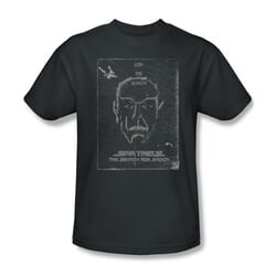 Star Trek Shirt Search For Spock Charcoal T-Shirt