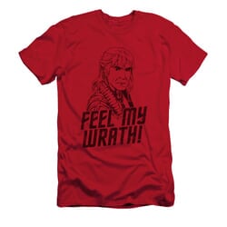 Star Trek Shirt Slim Fit Feel My Wrath Red T-Shirt