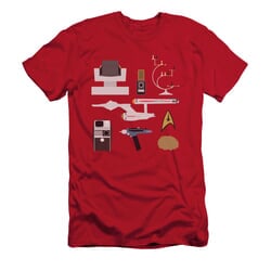 Star Trek Shirt Slim Fit Gift Set Red T-Shirt