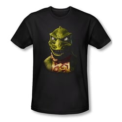 Star Trek Shirt Slim Fit Gorn Bust Black T-Shirt