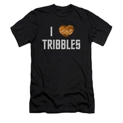 Star Trek Shirt Slim Fit I Heart Tribbles Black T-Shirt