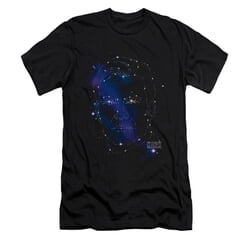 Star Trek Shirt Slim Fit Kirk Constellation Black T-Shirt