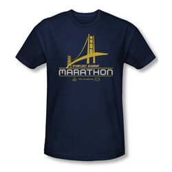 Star Trek Shirt Slim Fit Marathon Navy T-Shirt