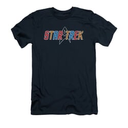 Star Trek Shirt Slim Fit Multi-Colored Logo Navy T-Shirt