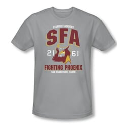 Star Trek Shirt Slim Fit SFA Fighting Phoenix Silver T-Shirt