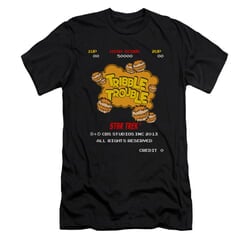 Star Trek Shirt Slim Fit Tribble Trouble Arcade Black T-Shirt