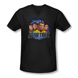 Star Trek Shirt Slim Fit V-Neck The Boys Black T-Shirt