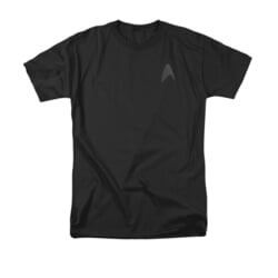 Star Trek Shirt Star Fleet Logo Black T-Shirt