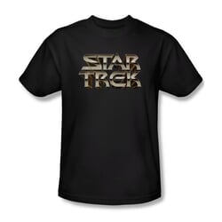 Star Trek Shirt Steel Logo Black T-Shirt