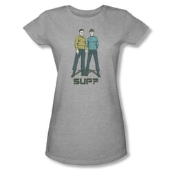 Star Trek Shirt Sup Long Sleeve Athletic Heather Tee T-Shirt